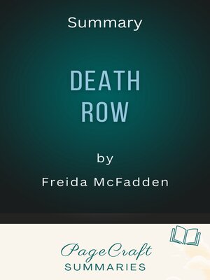 cover image of Death Row by Freida McFadden Audiobook Summary